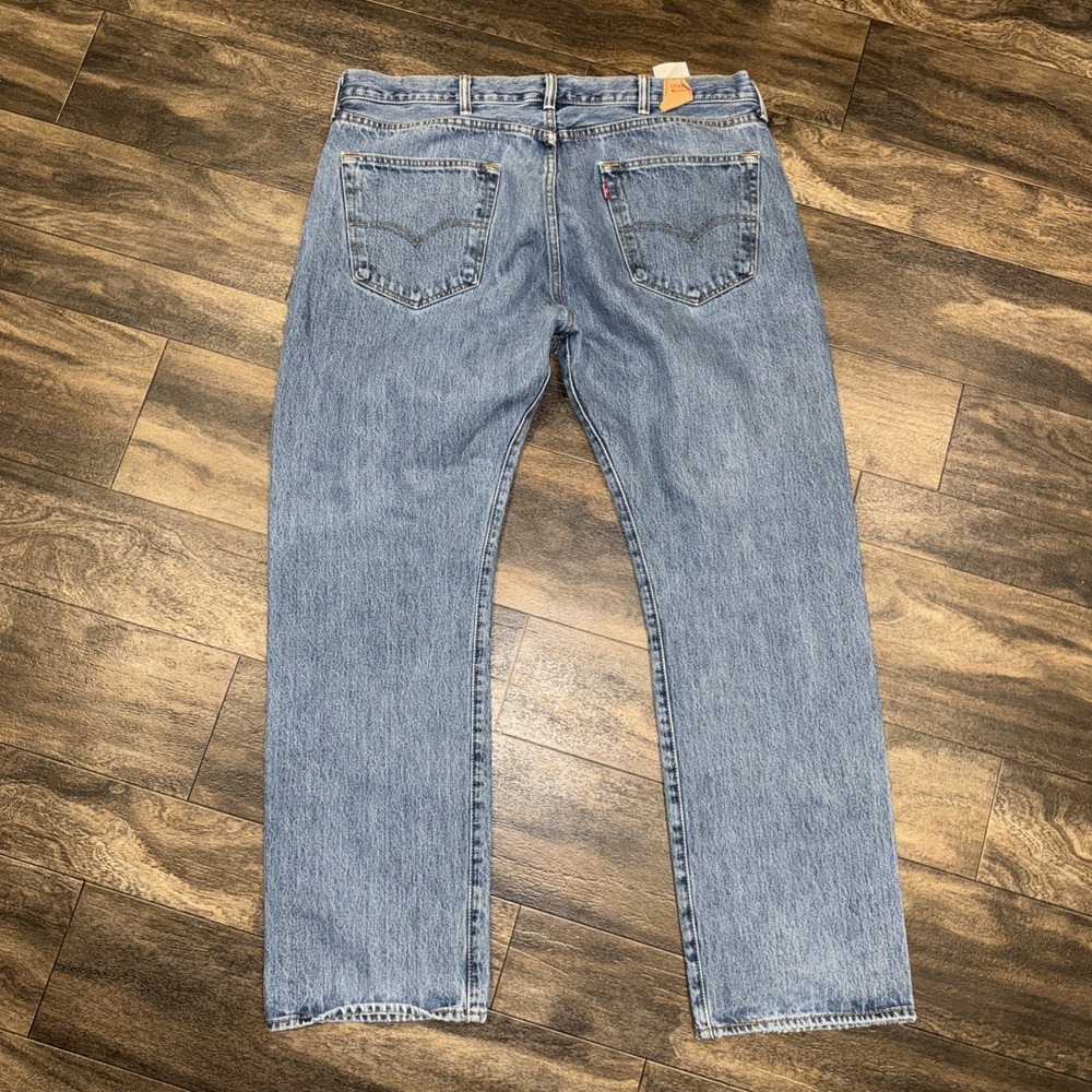 Levi's 501 Regular Fit Button-Fly Medium Wash Denim Jeans Men's Size 38x30